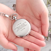 Pocket watch met gravering in handjes