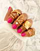 Influencer ring heart goudkleurig