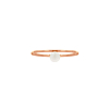 Ring met pareltje rosegoud kleurig