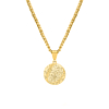 Graveerbare heren ketting sterrenhemel goudkleurig