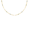 Ketting met bolletjes trend colors goudkleurig