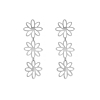 Triple flower earrings 