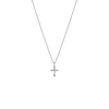 Zilveren ketting met kruisje