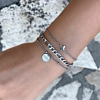 Leuke graveerbare armband om de pols met een mix