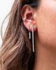 Zilveren ear party in oor