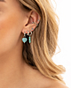 zilvere earparty met earcuff