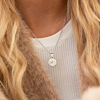 Zilveren ketting met letter