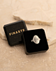 Verstelbare initial ring vintage