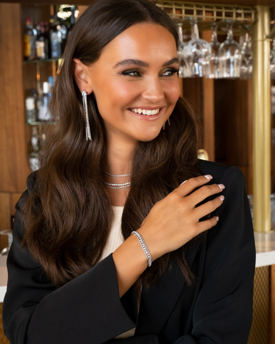 Zilveren tennis sieraden