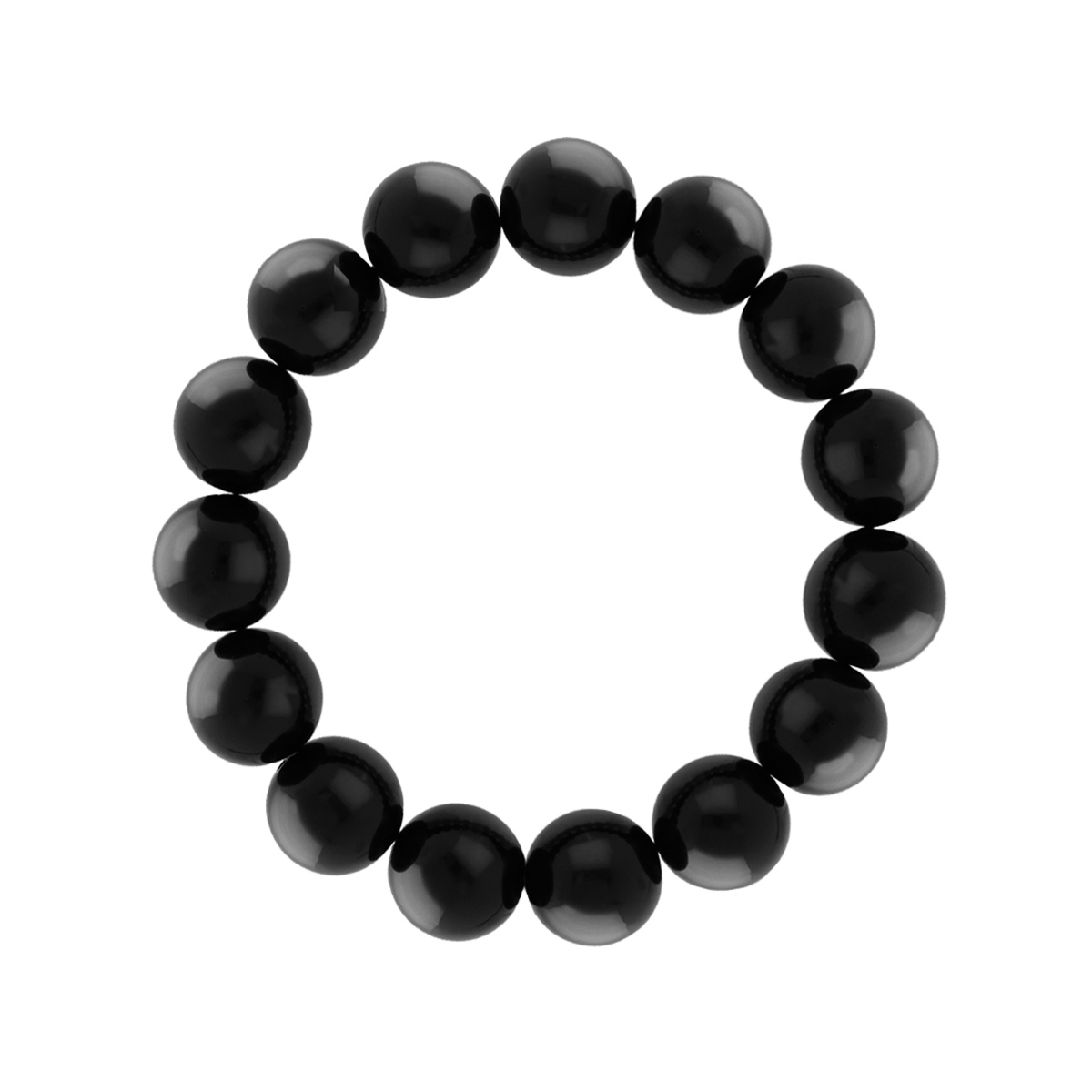 Kralen armband zwart