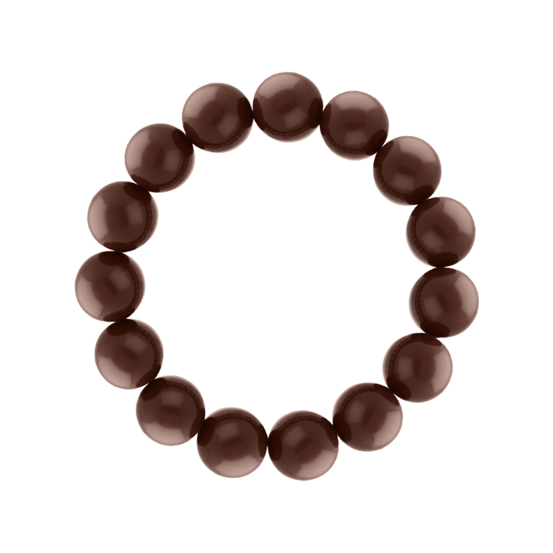 Kralen armband bruin