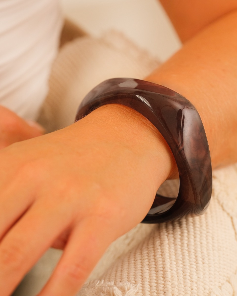 Bangle bruin organisch