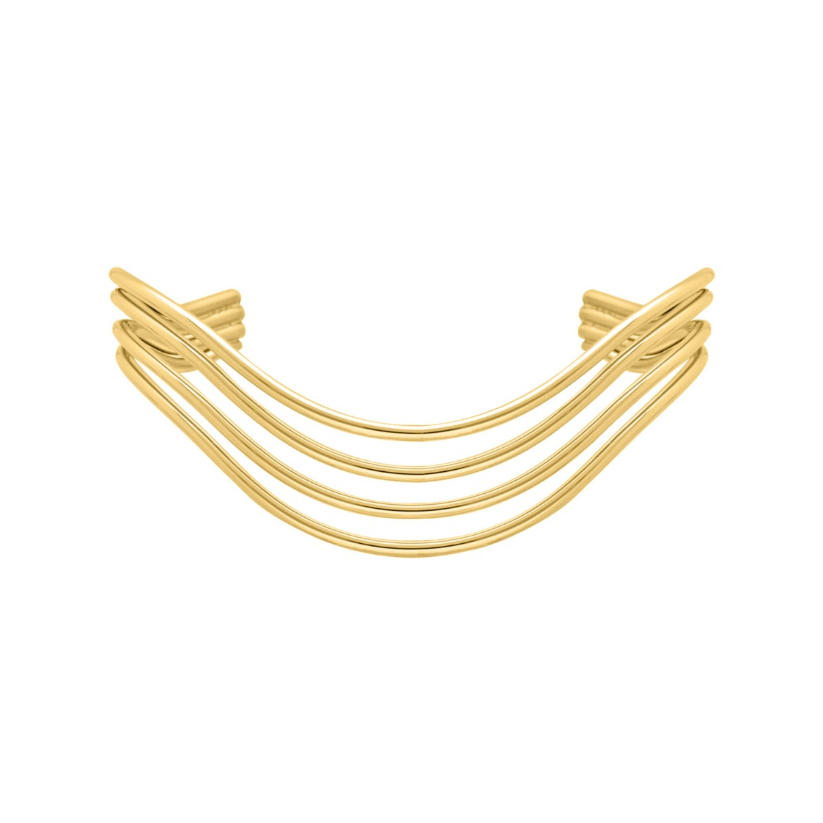 Gouden bangle golvend