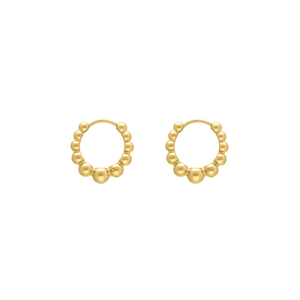 gouden boho oorbellen dots