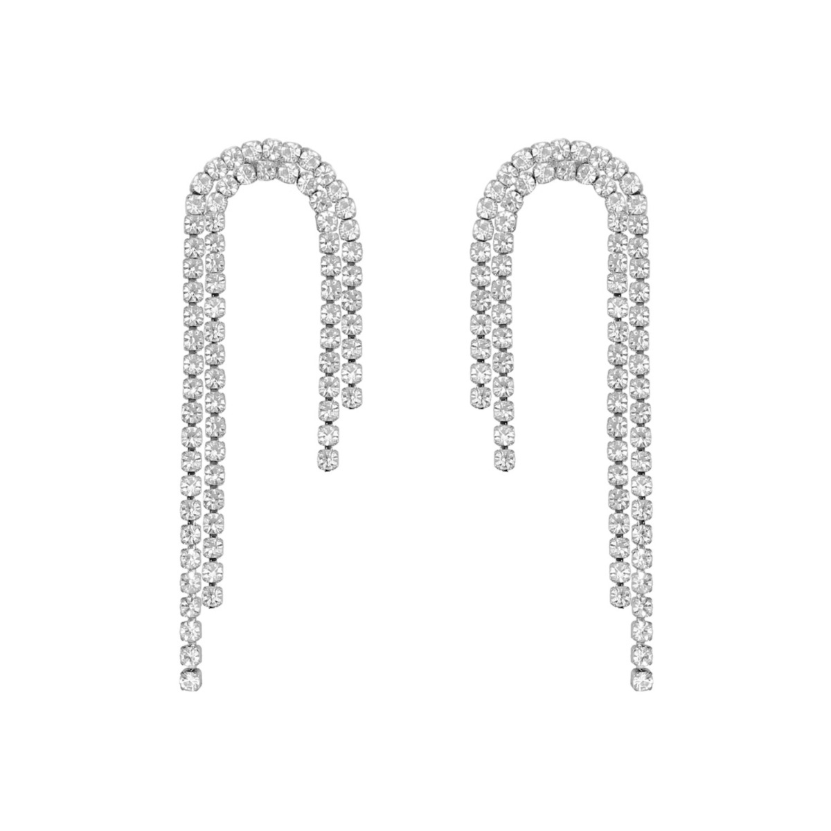 Sparkling drop tennis oorbellen