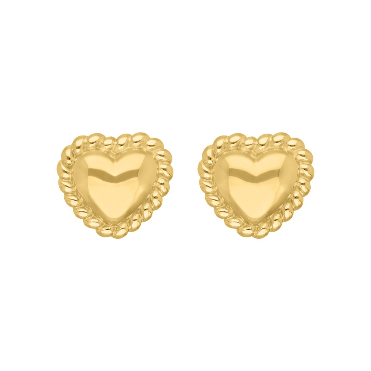 Statement stud oorbellen hartje goudkleurig