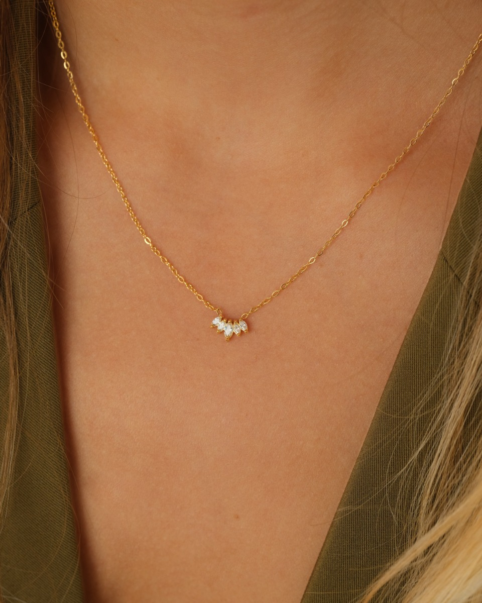 Sparkling ketting goud