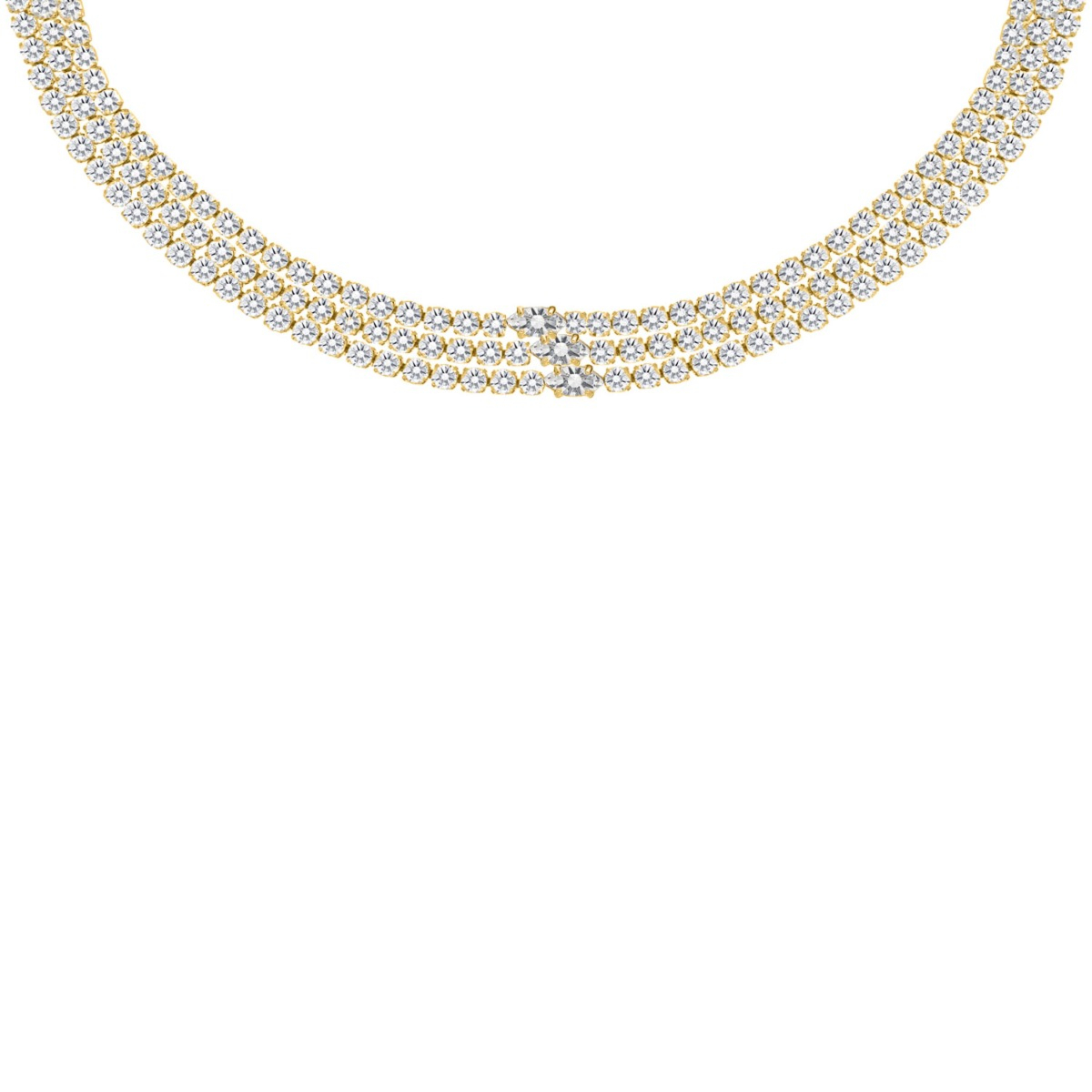 Exclusive party ketting goudkleurig