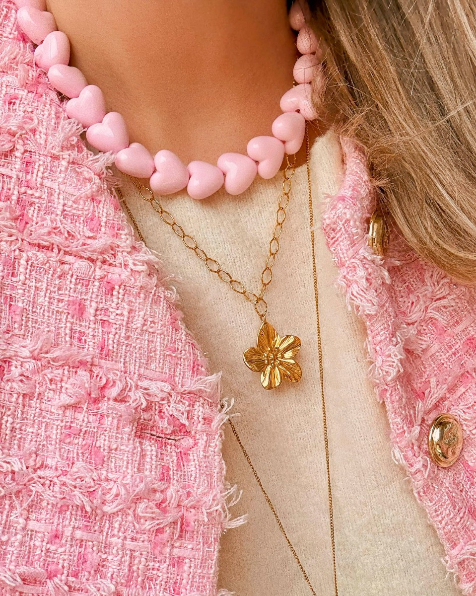 Necklaceparty roze
