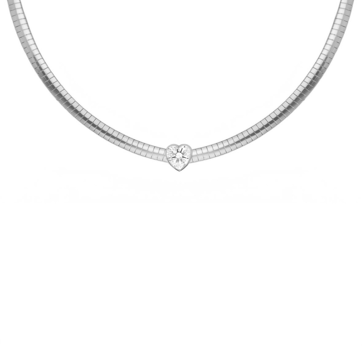Snake ketting met hartje
