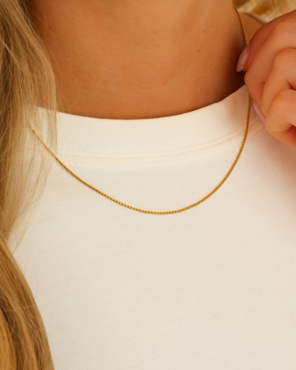 Gouden twist ketting
