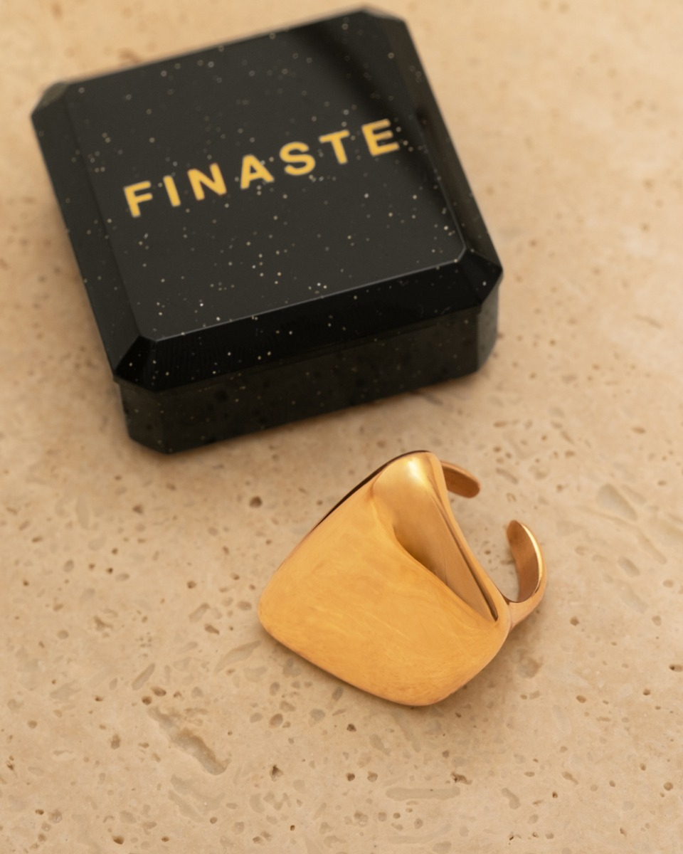 Statement ring goud