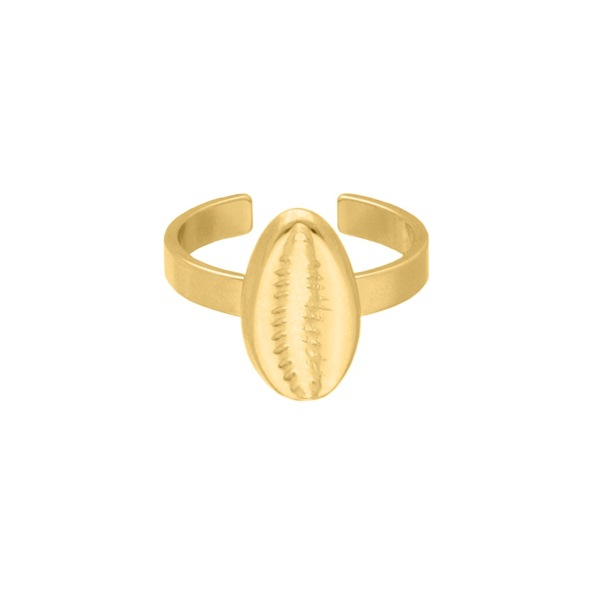 Verstelbare ring met schelp