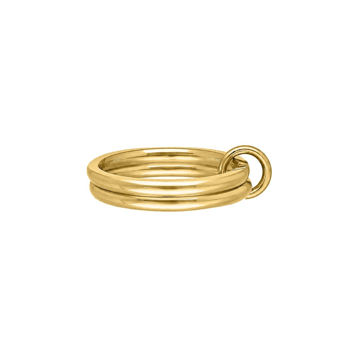 Dubbele ring minimalistisch goudkleurig