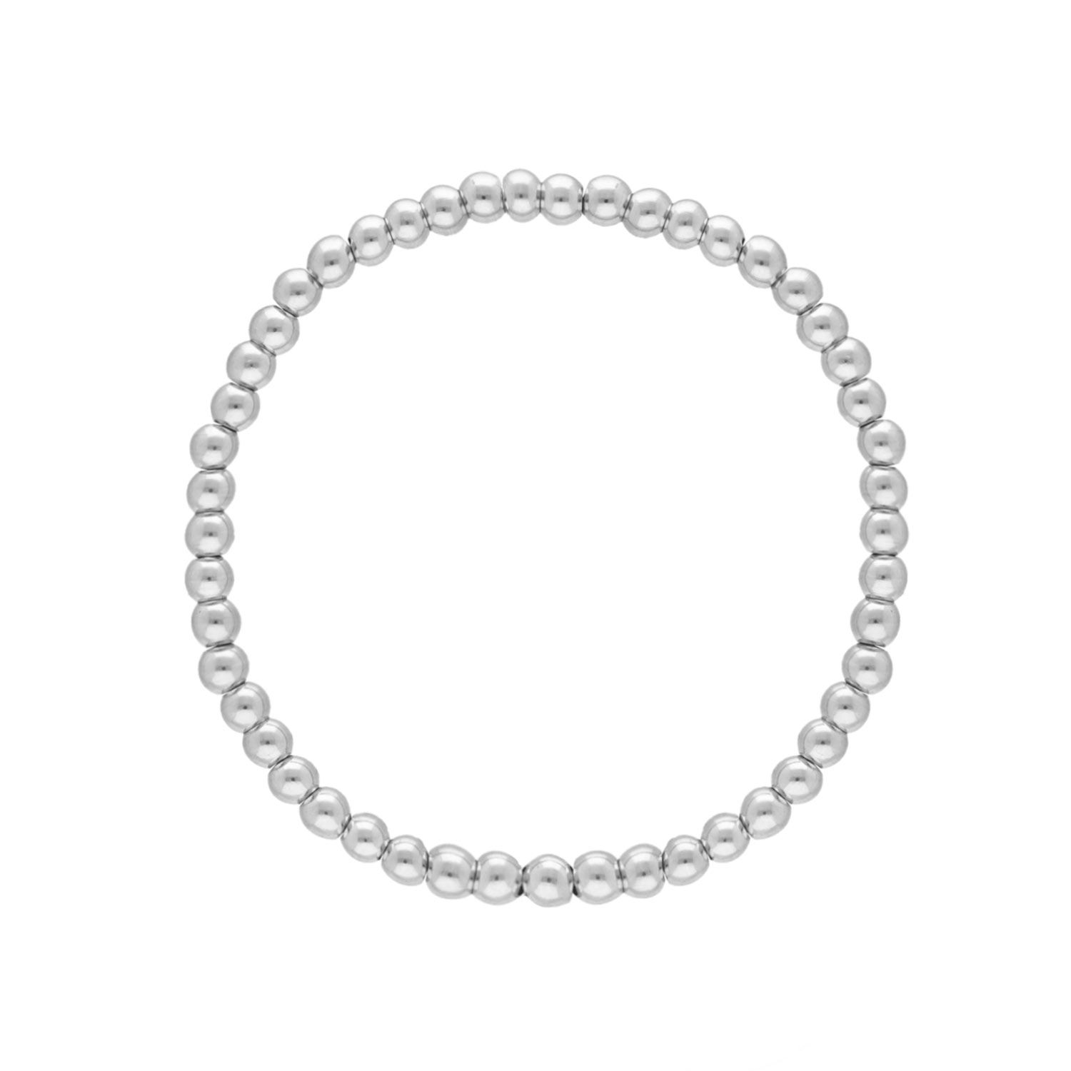 Kralen Armband Bolletjes Zilverkleurig
