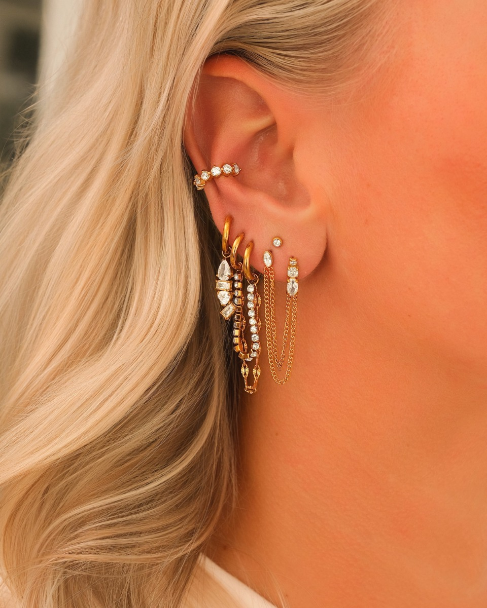 Gouden steentjes earparty