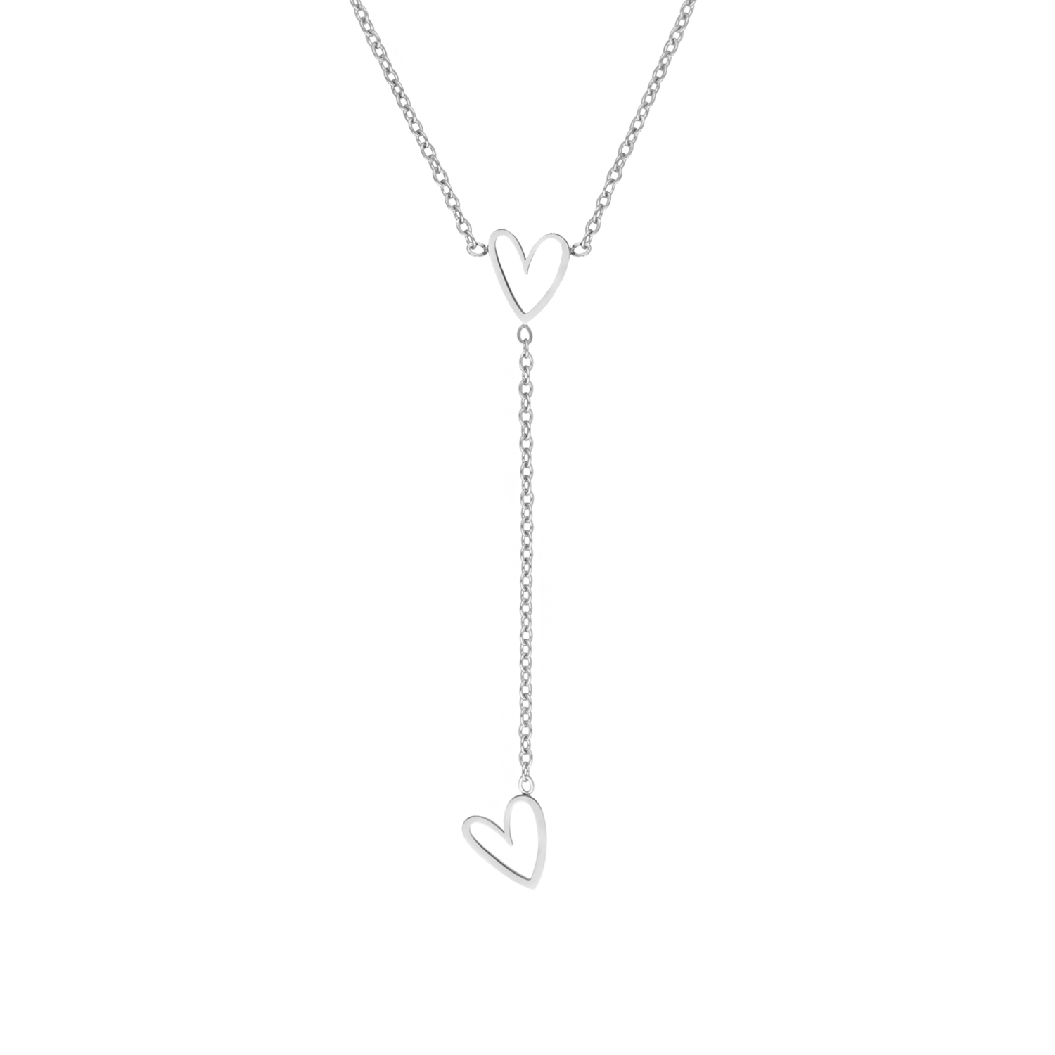 Necklace playful hearts