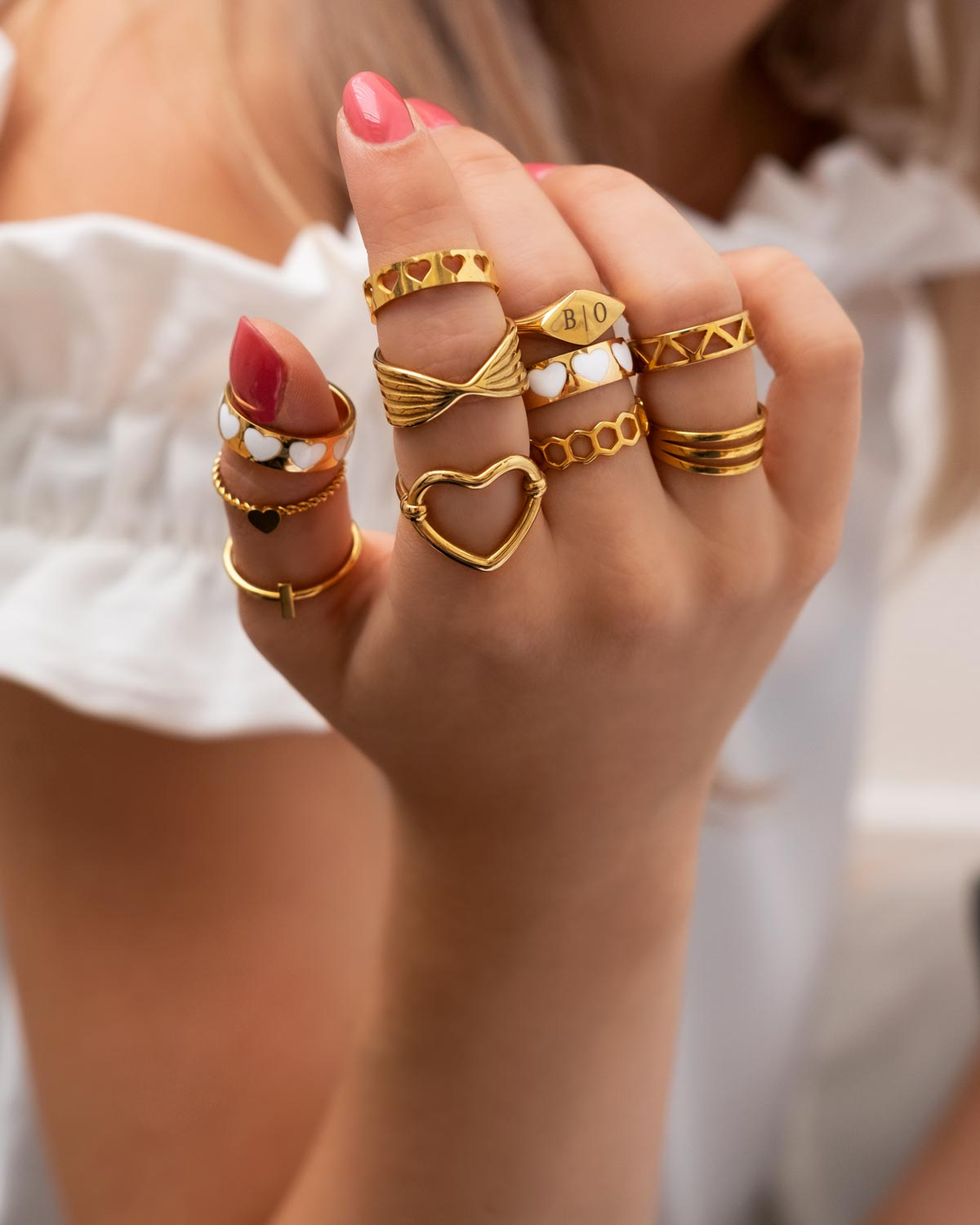 Gouden zegelring met gravering