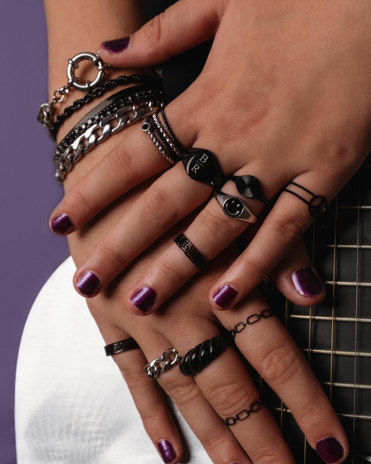 Ringparty met zwarte ringen