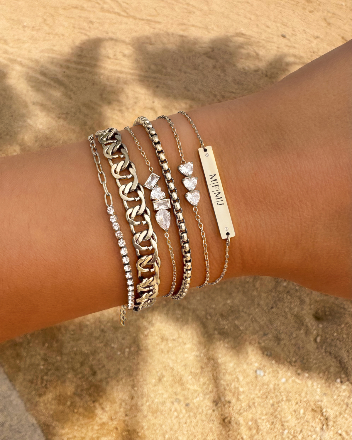 Triple love armband