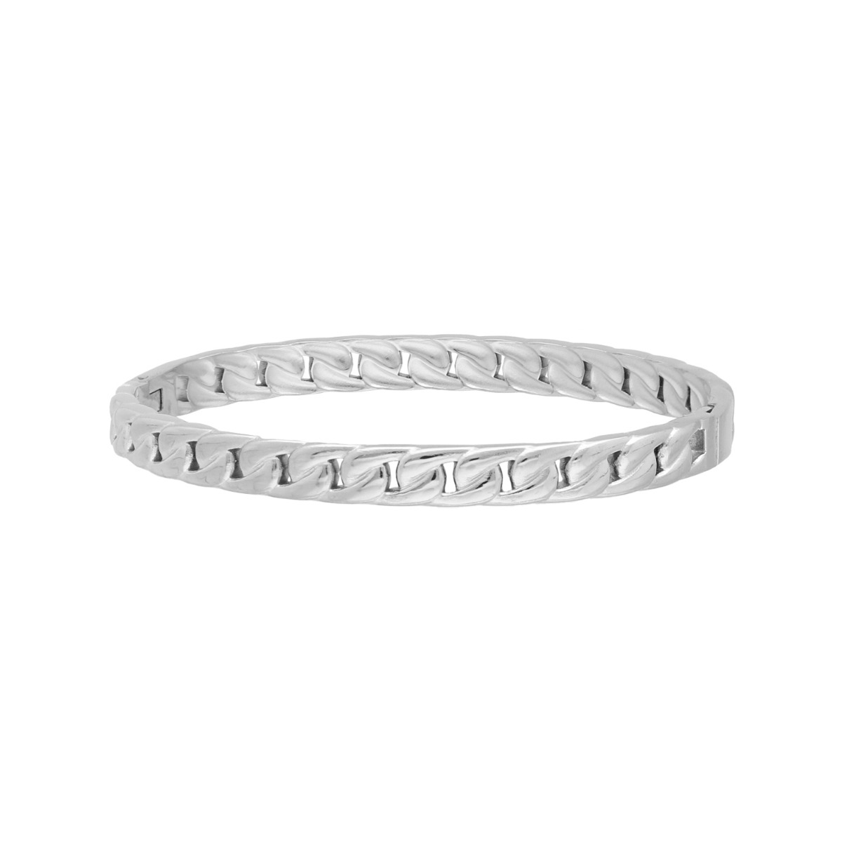 Armband met grote rechthoek schakel - Ellen Beekmans