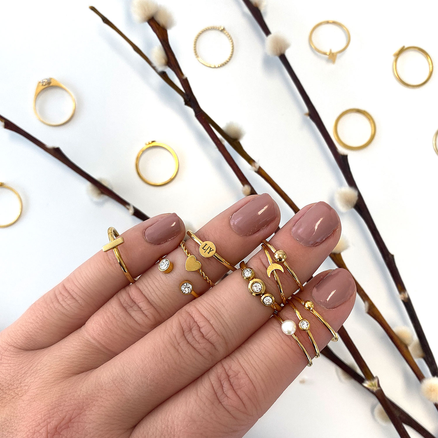 minimalistische gouden ringen