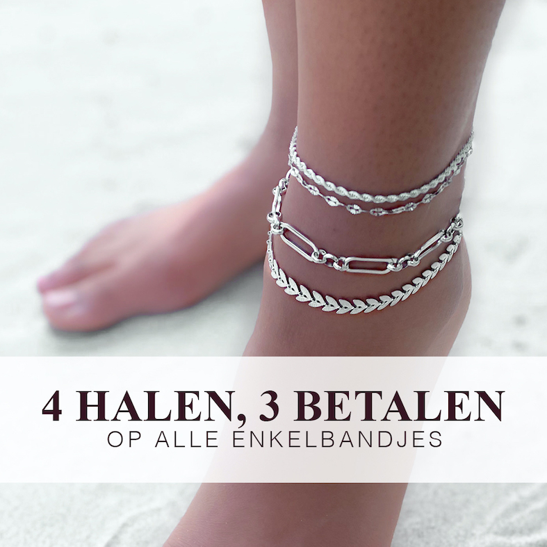 OMG! Alle enkelbandjes 4 halen, 3 betalen!