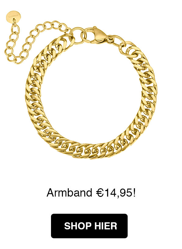 chain armband goudkleurig