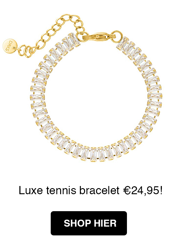 luxe tennis armbanden goudkleurig