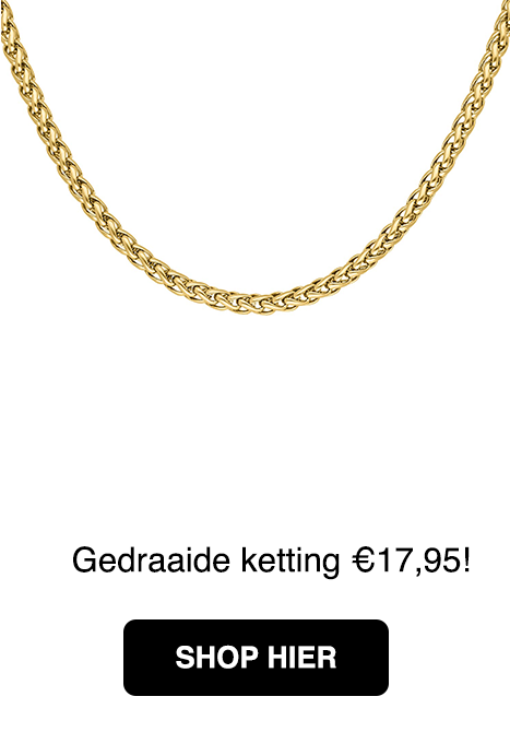 gouden gedraaide ketting