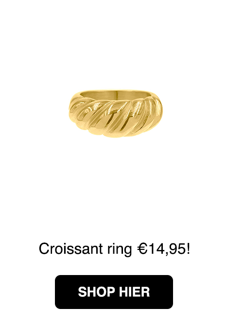 gouden croissant ring