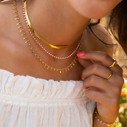 gouden ketting party summervibes collectie