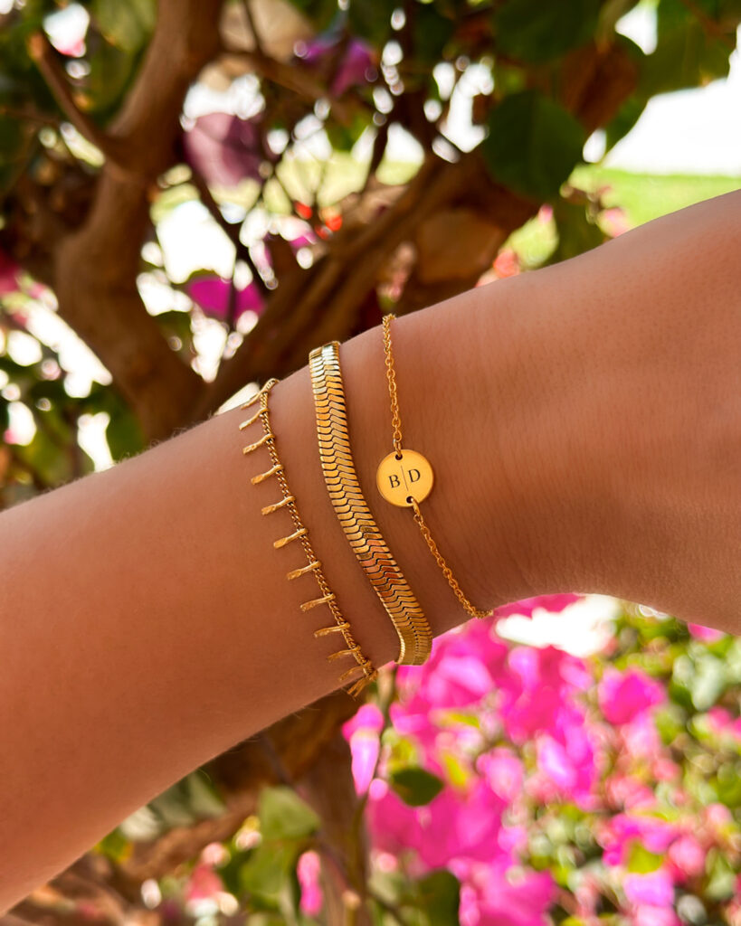 gouden armparty sieradenset