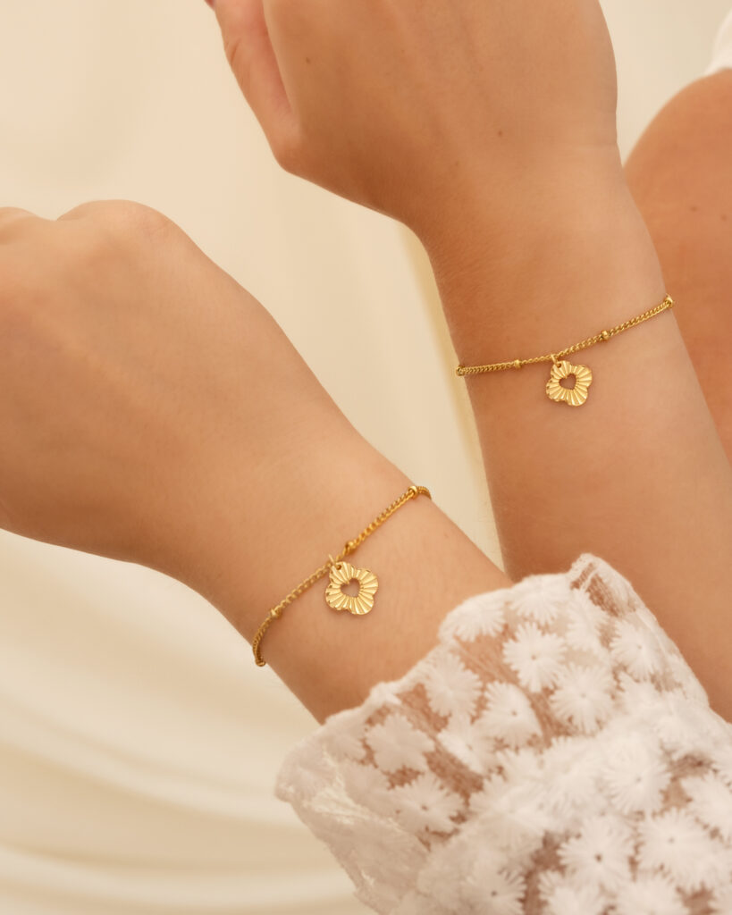 clover moeder & dochter armband