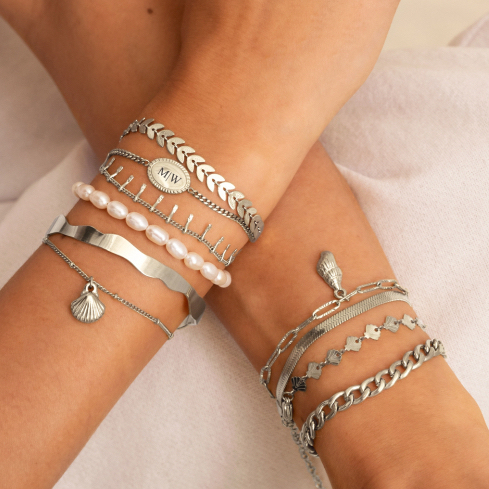 Zilveren armparty